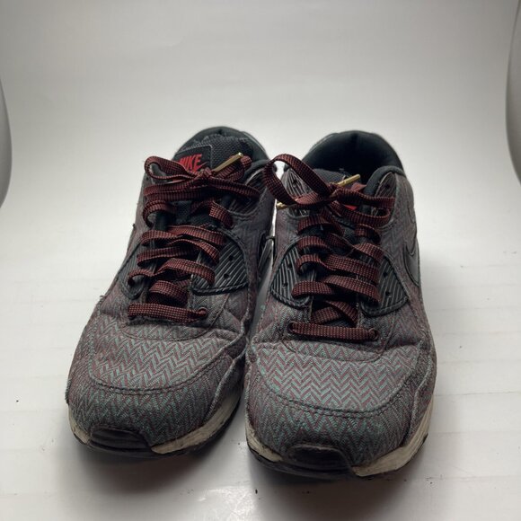 Nike Air Max Lunar90 Suit & Tie 705068-600 Mens 9 Running Sneakers Deep Burgundy - Picture 4 of 11